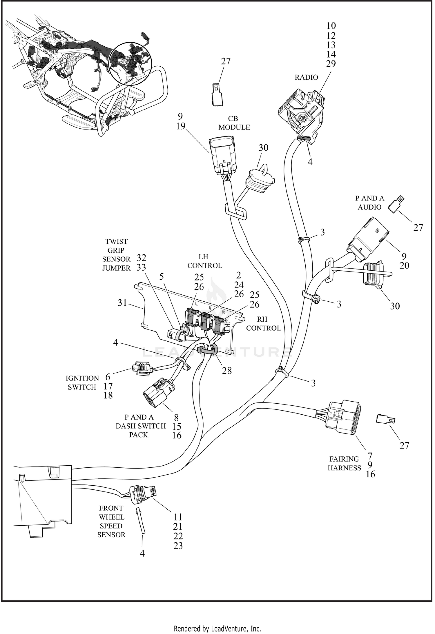 WIRING HARNESS, MAIN, ABS - FLTRK (2 OF 10)