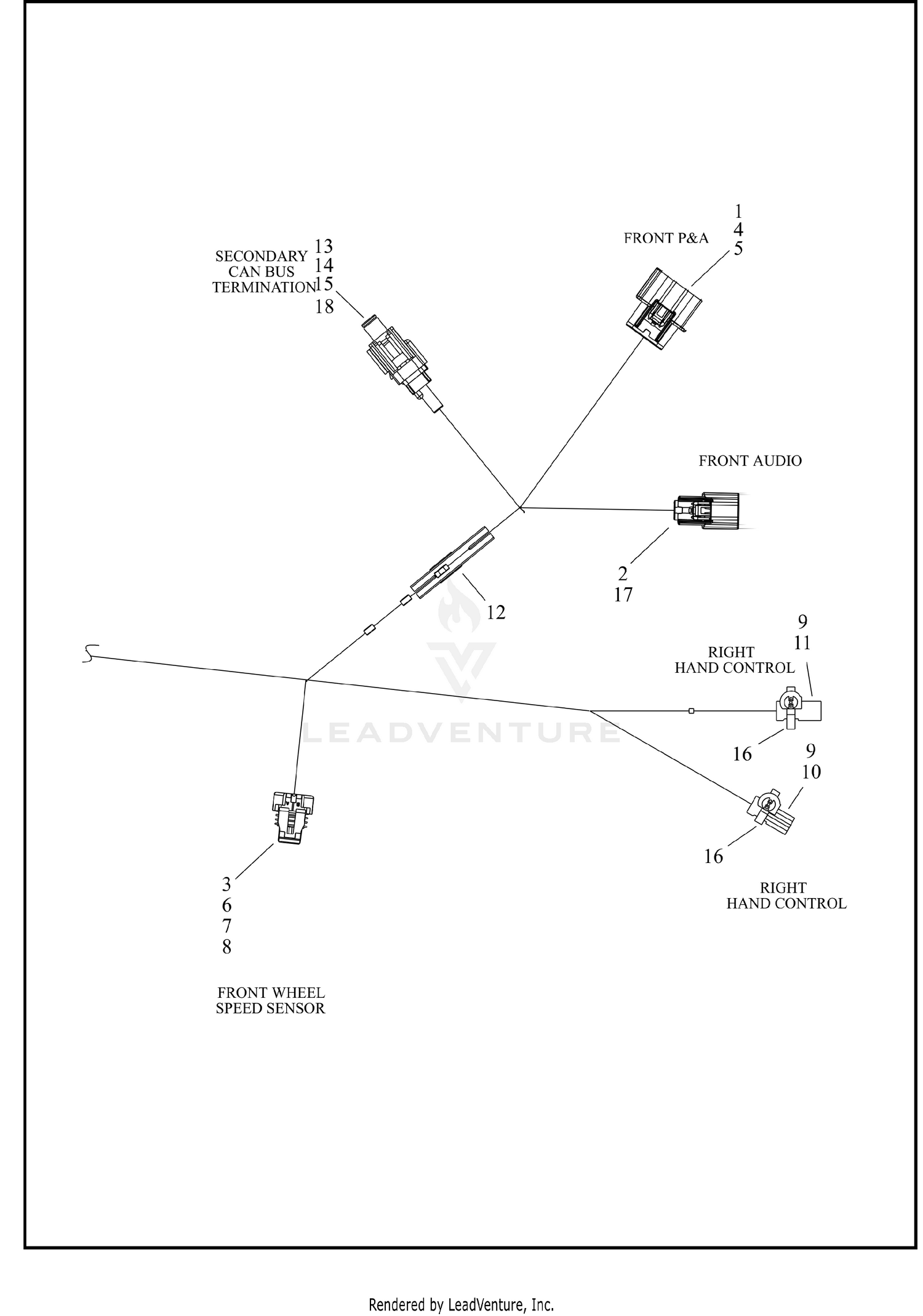 WIRE HARNESS, MAIN - FLTRX/FLTRXL (2 OF 9)