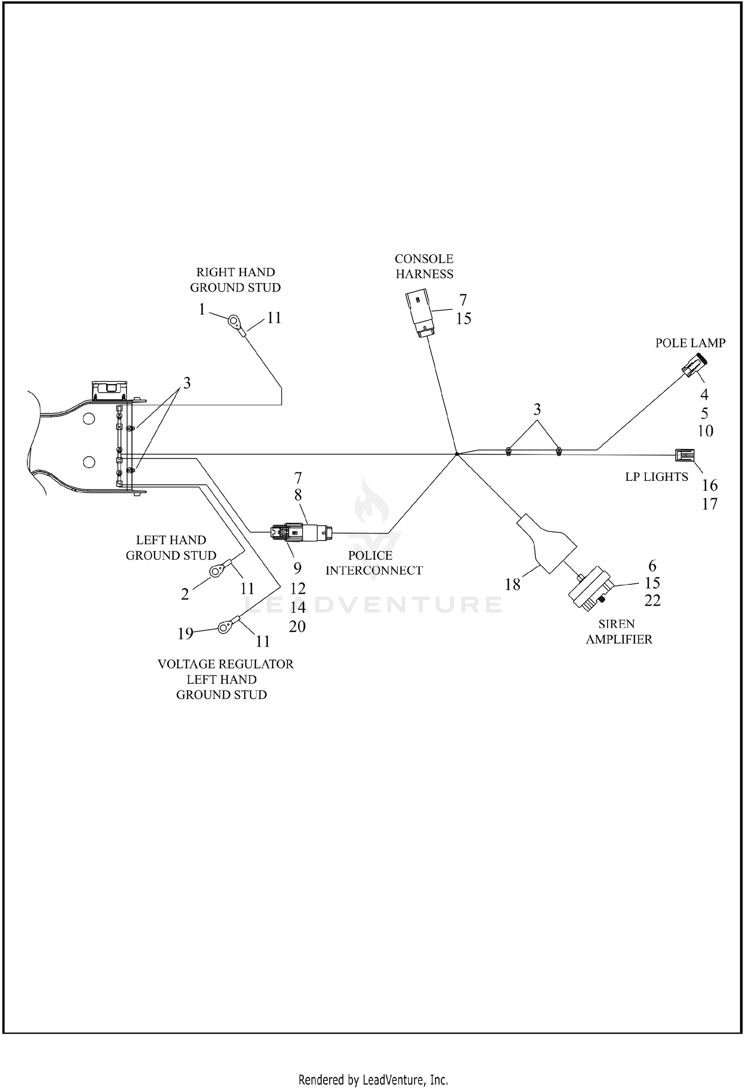 WIRING HARNESS, MAIN, ABS - FLHP (5 OF 9)