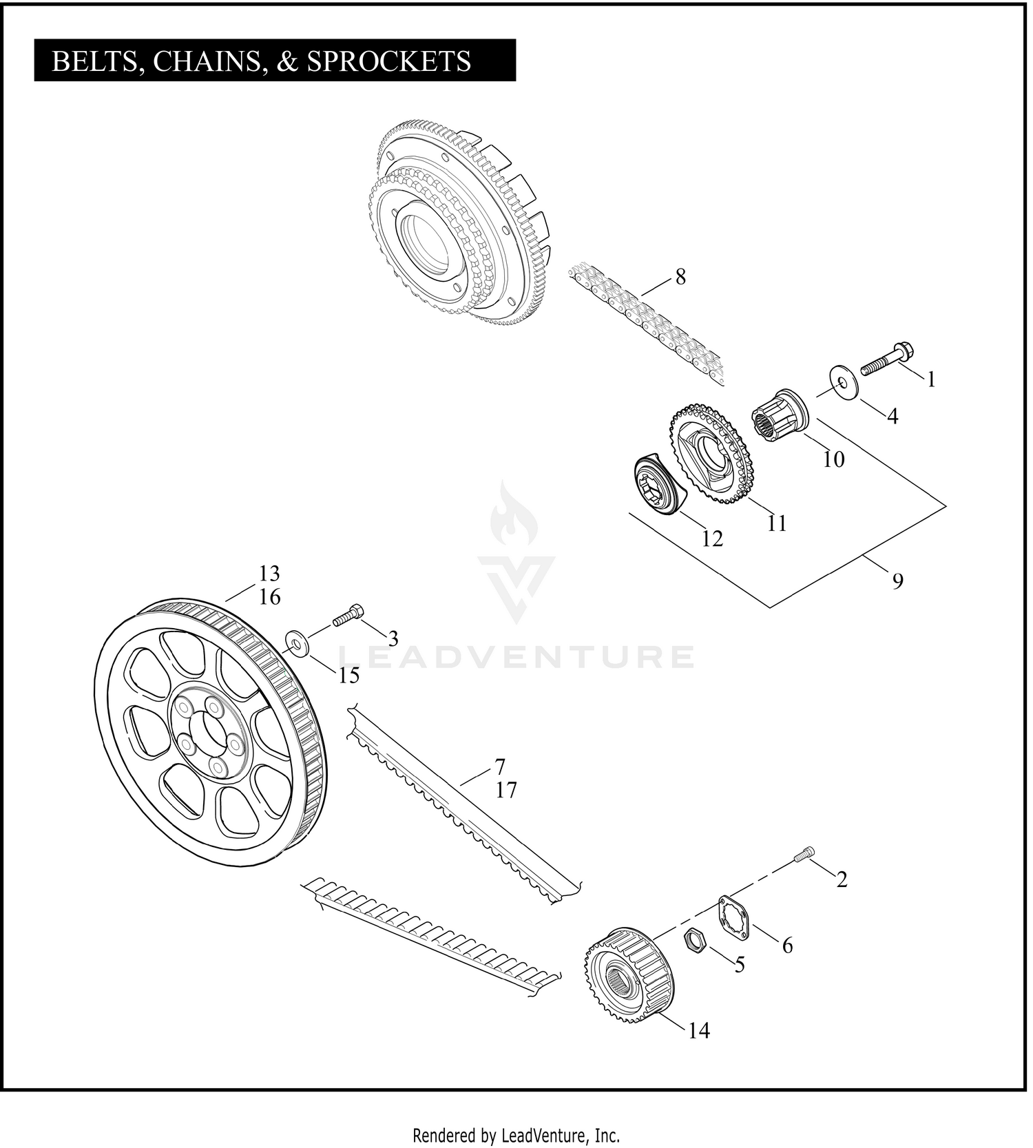 BELTS, CHAINS, & SPROCKETS