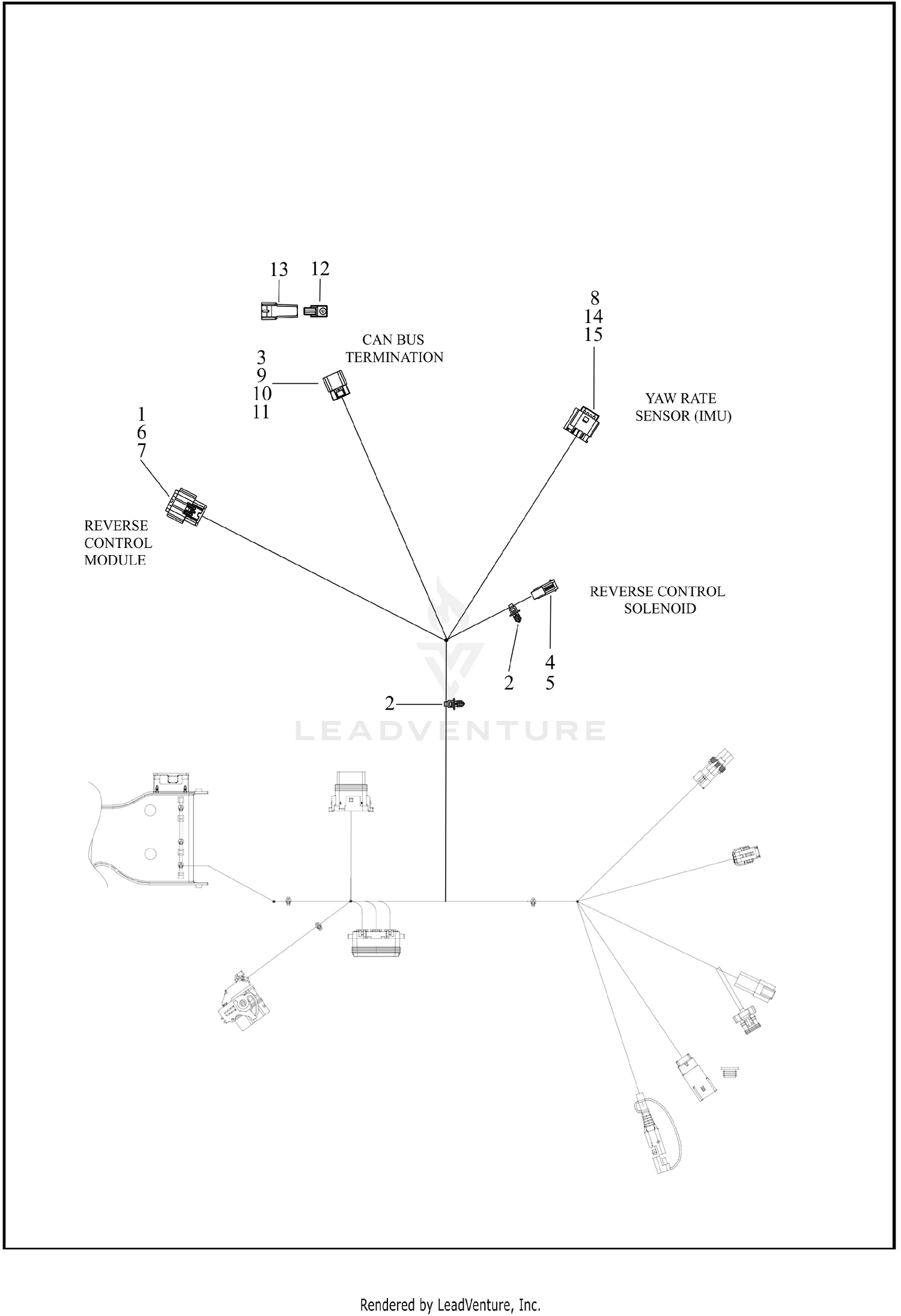 WIRING HARNESS, MAIN - FLHTCUTG, FLHTCUTGANV (10 OF 10)