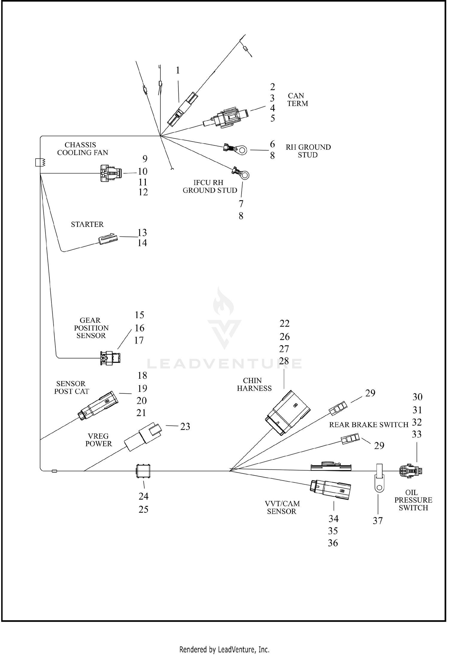 WIRING HARNESS, MAIN (7 OF 11)