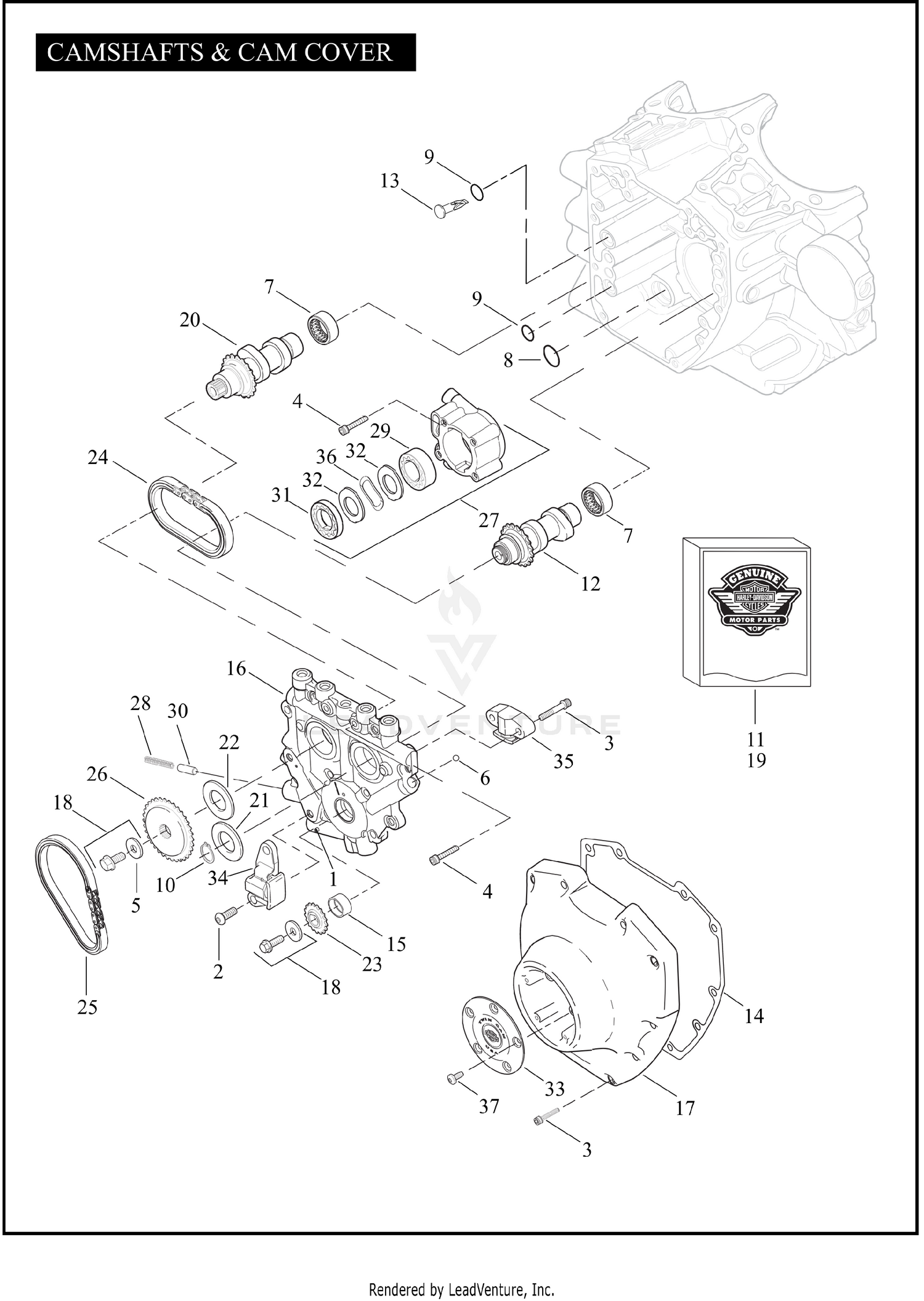 CAMSHAFTS & CAM COVER - TWIN CAM 96™