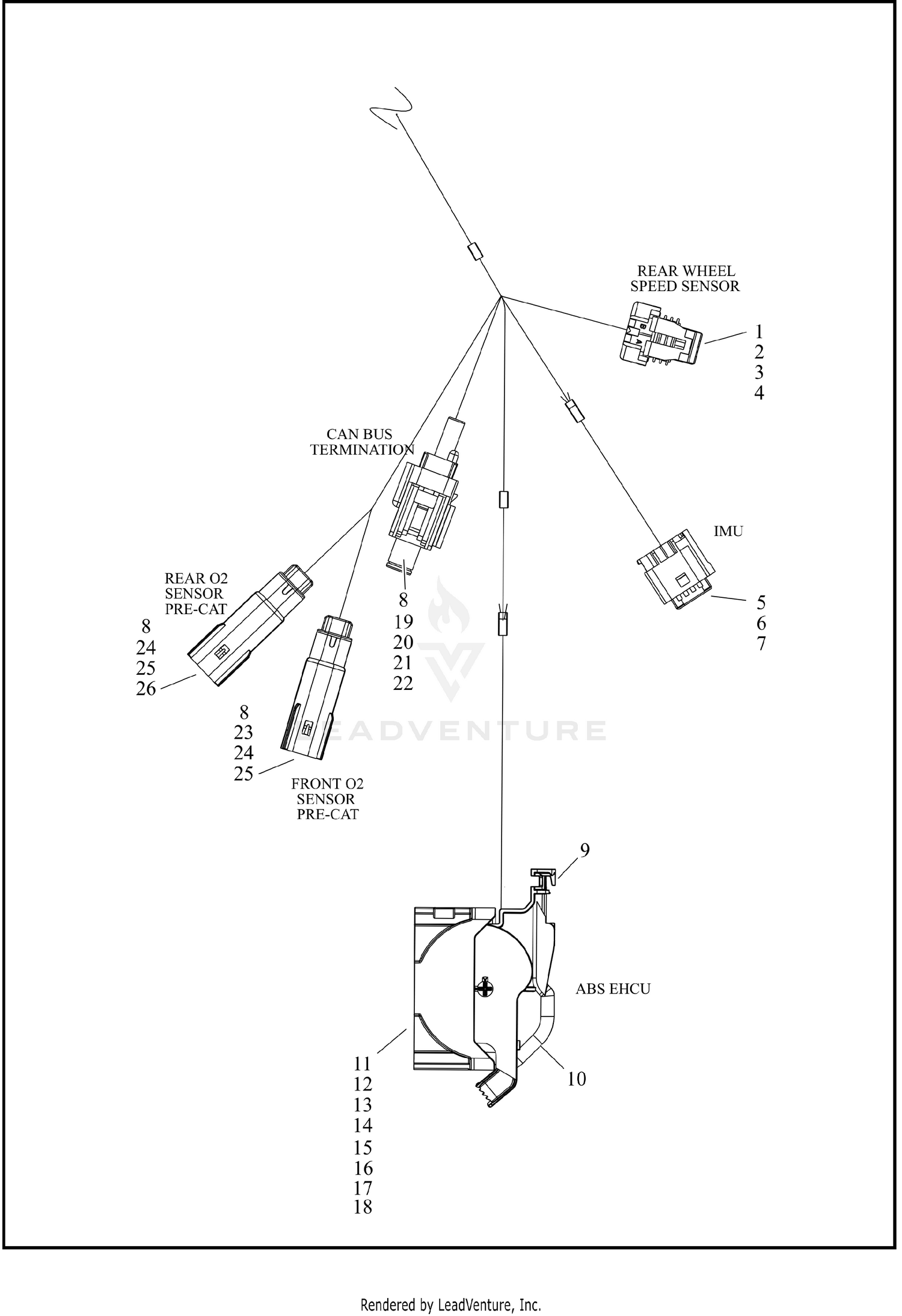 WIRE HARNESS, MAIN - FLTRX/FLTRXL (7 OF 9)