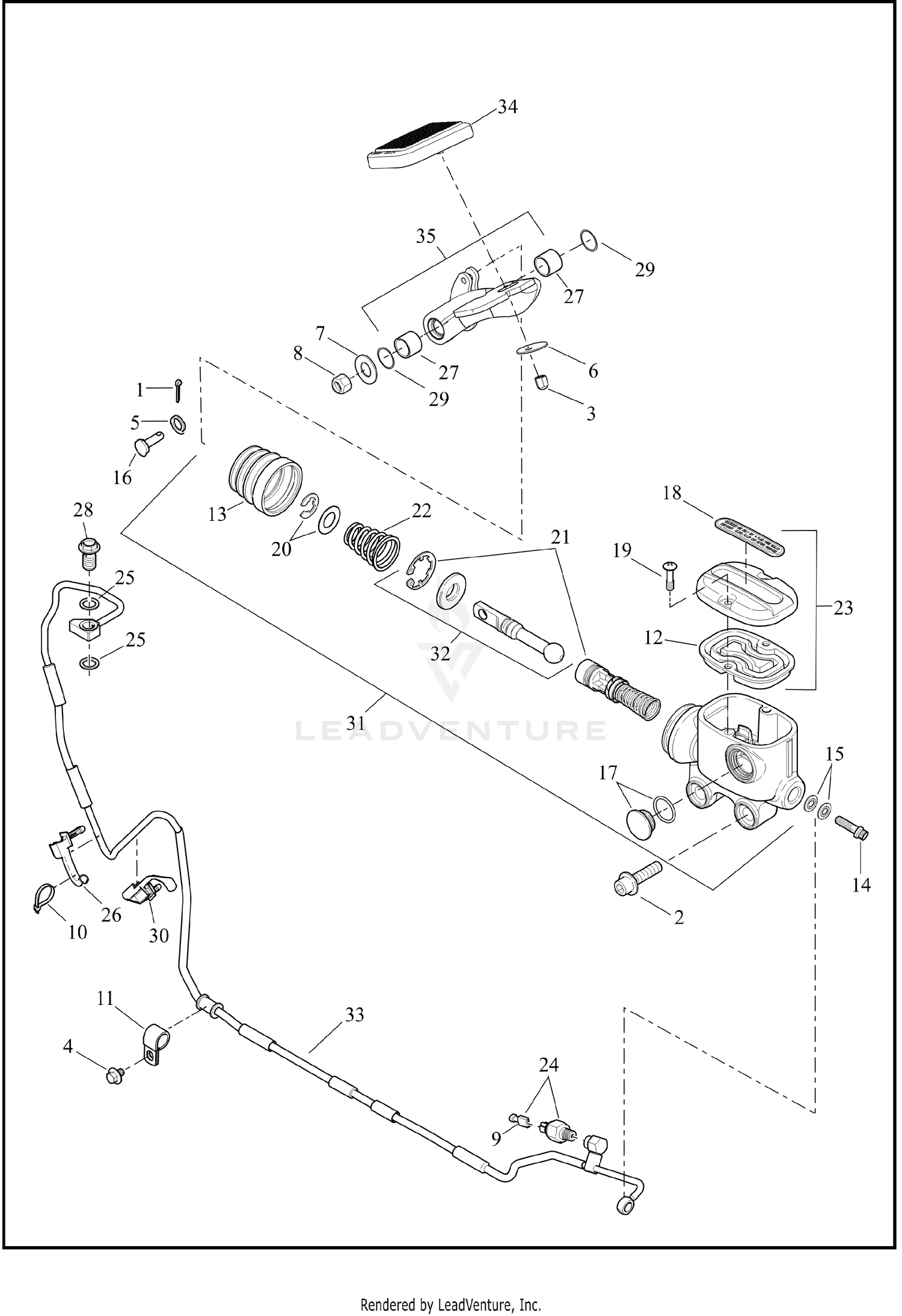 BRAKE CONTROL, REAR