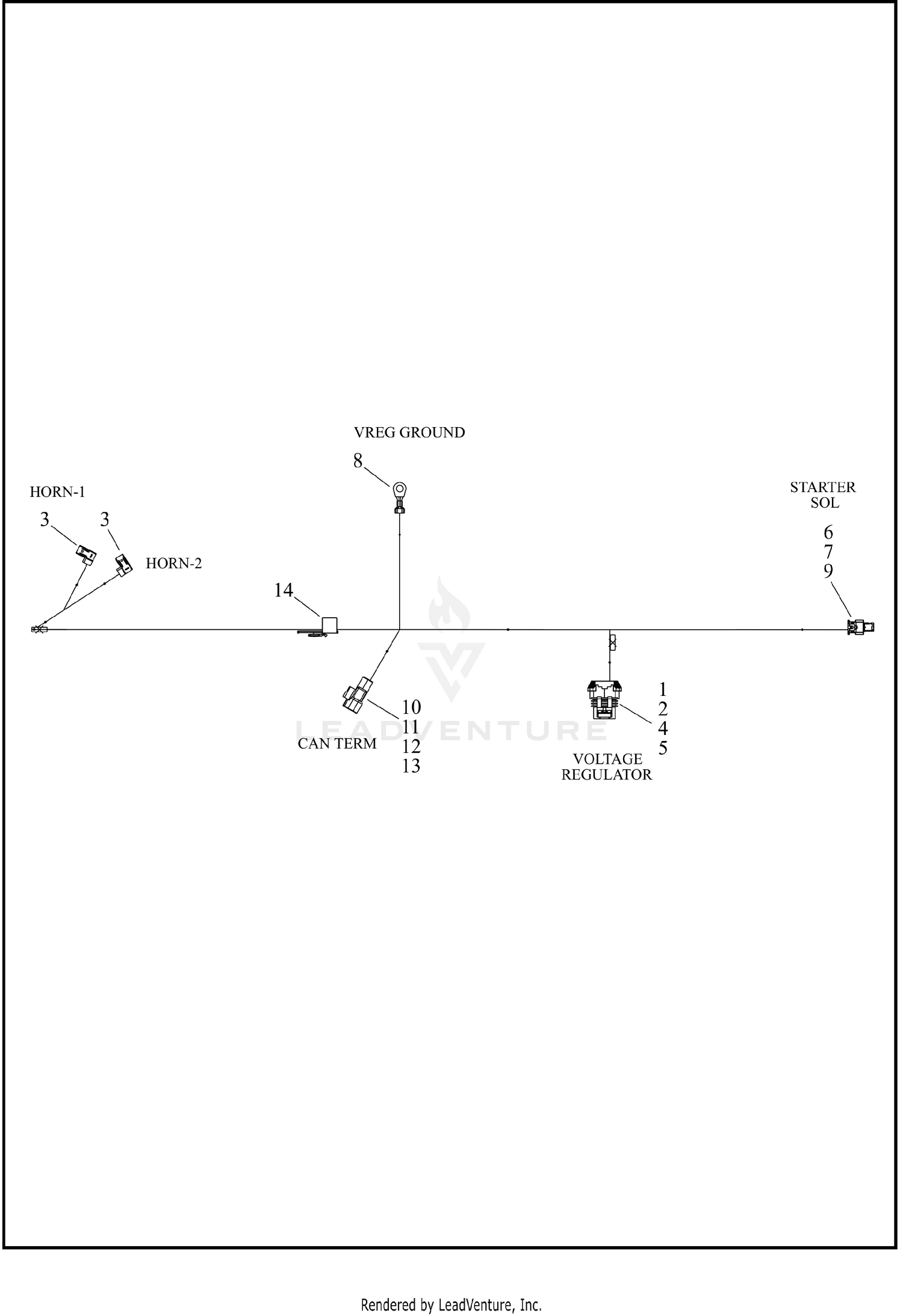 WIRING HARNESS, MAIN RH1250S (6 OF 6)