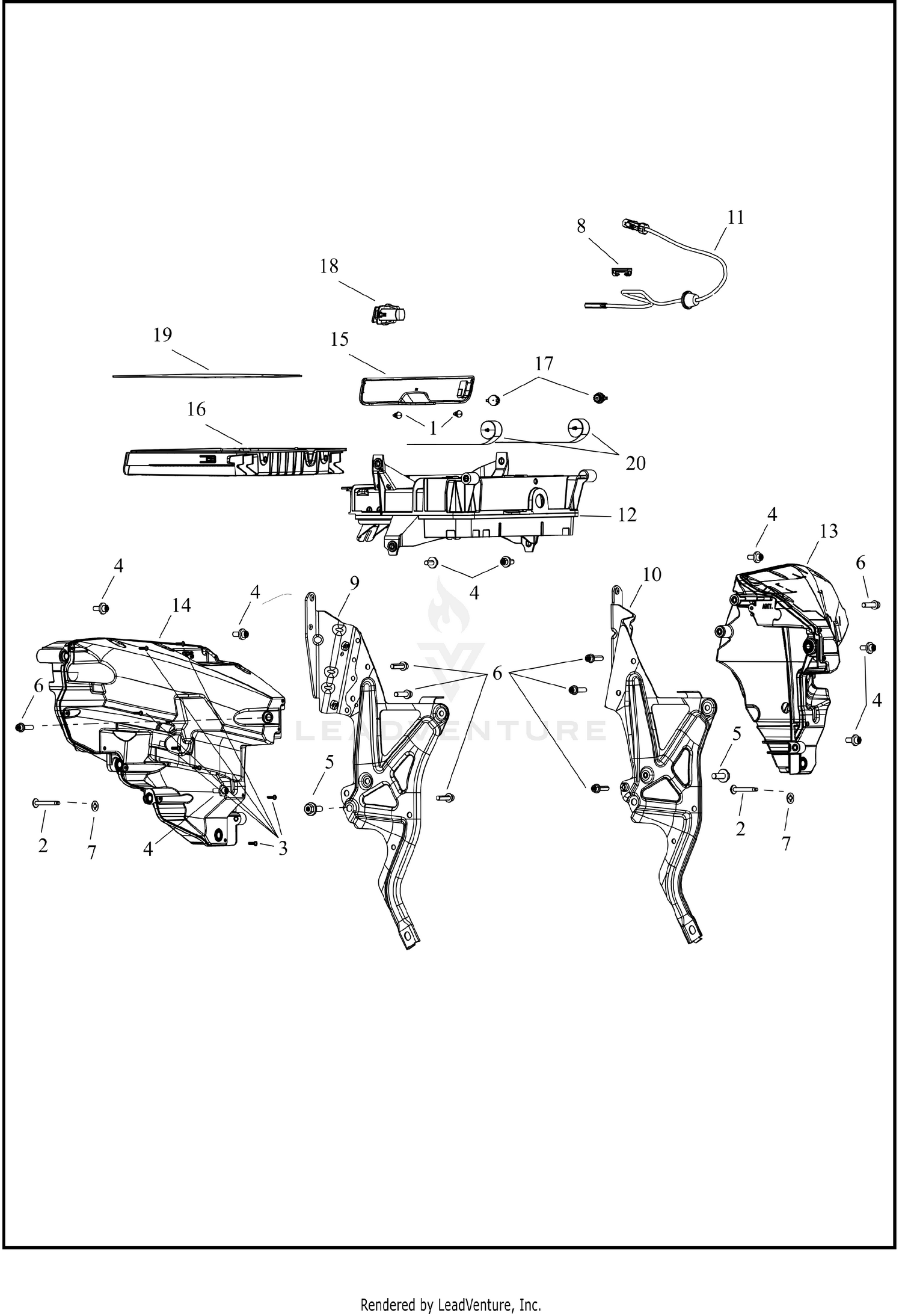 FAIRING, INNER (2 OF 2)