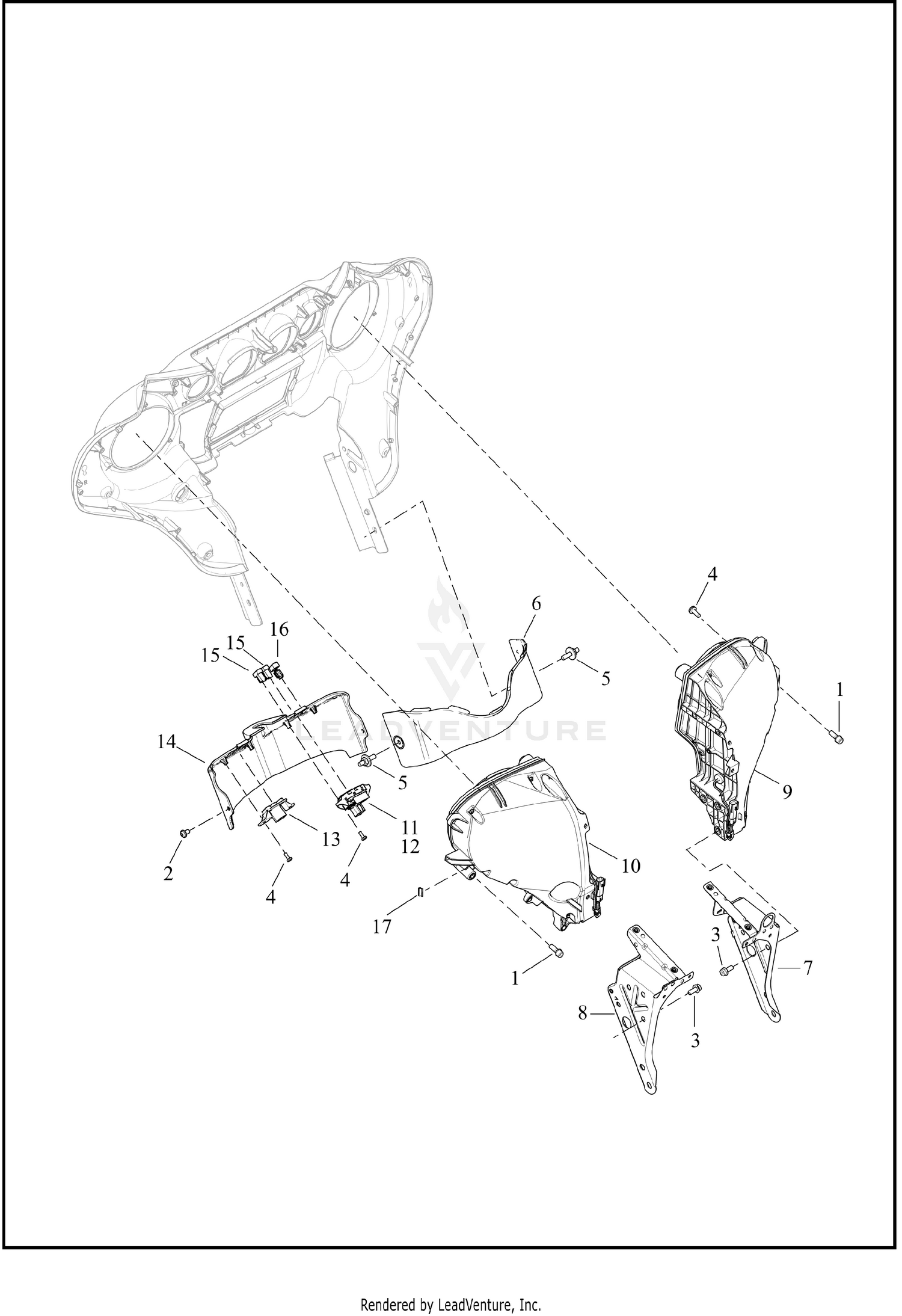 FAIRING, INNER - FLHTCUTG (2 OF 2)
