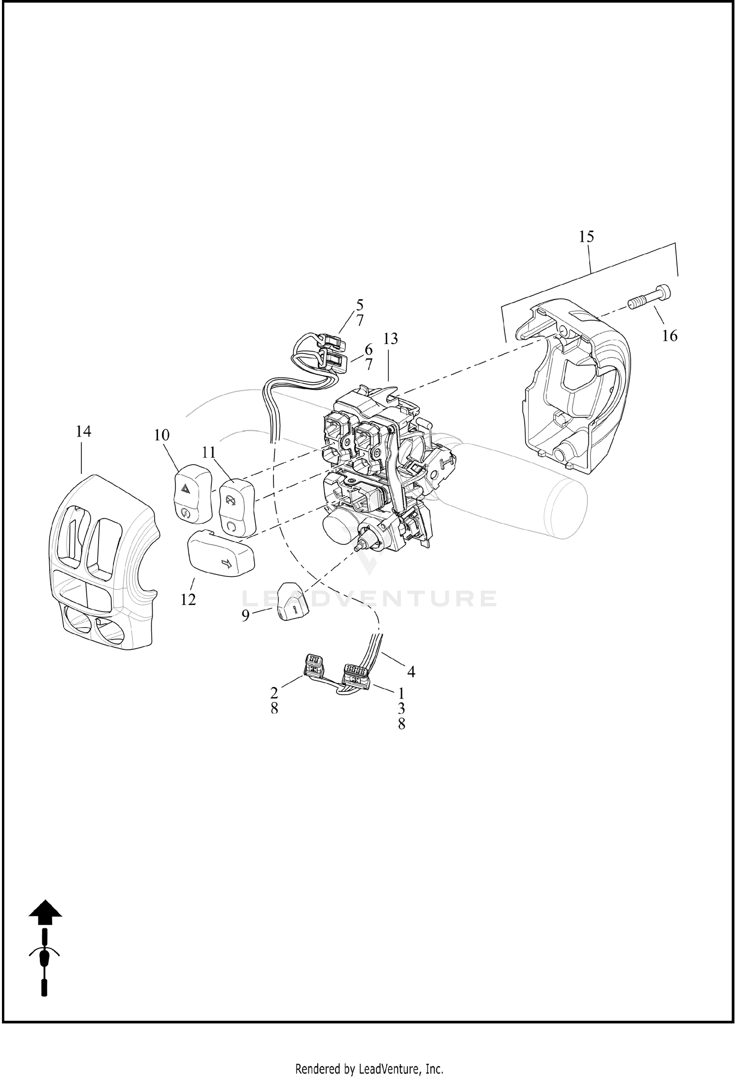 SWITCHES, HANDLEBAR, RIGHT