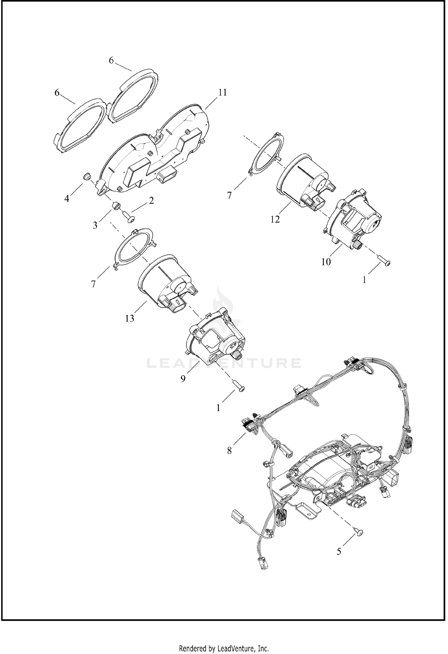 INSTRUMENTS - FLHTCUTG, FLTRT