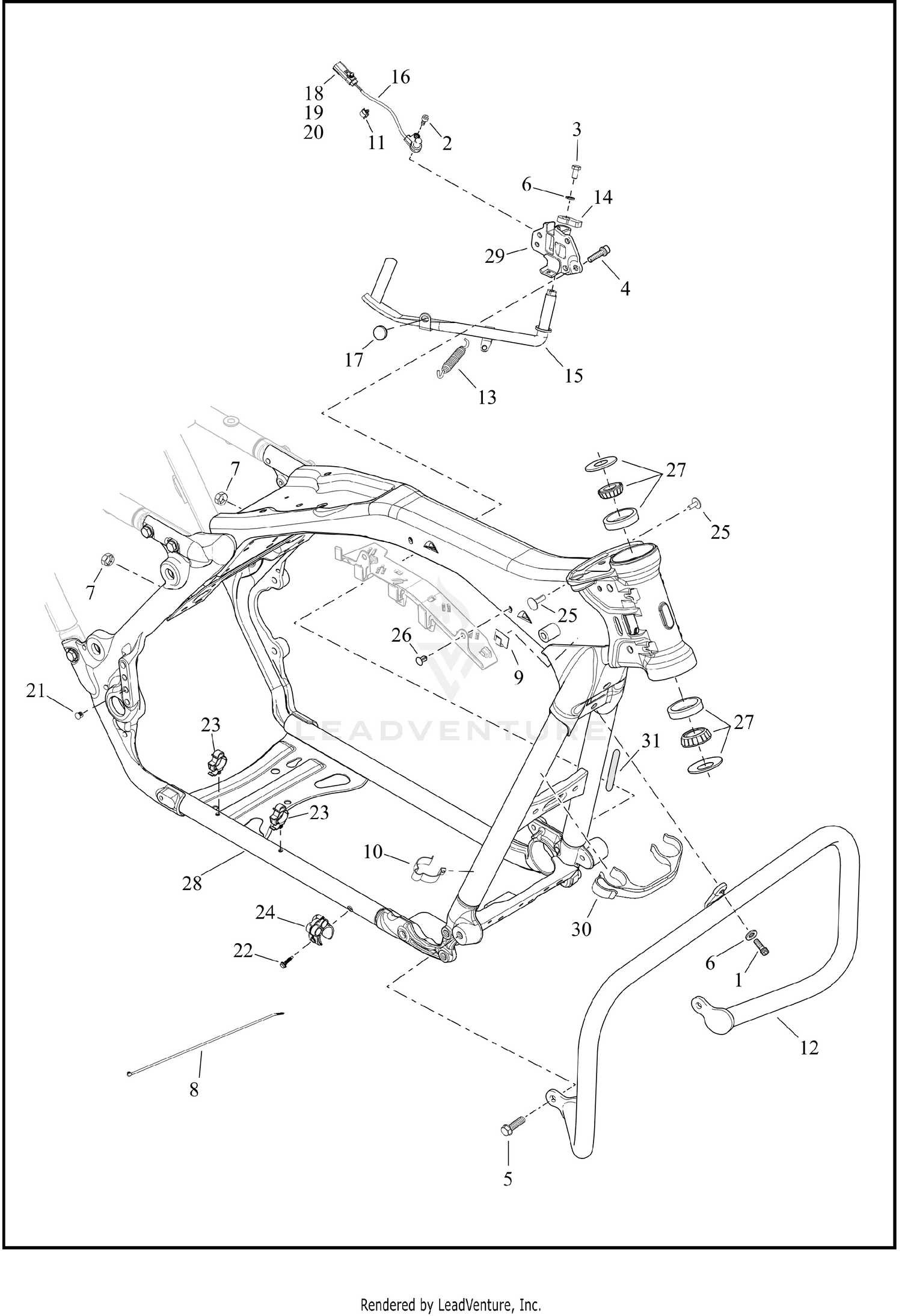 FRAME AND JIFFY STAND