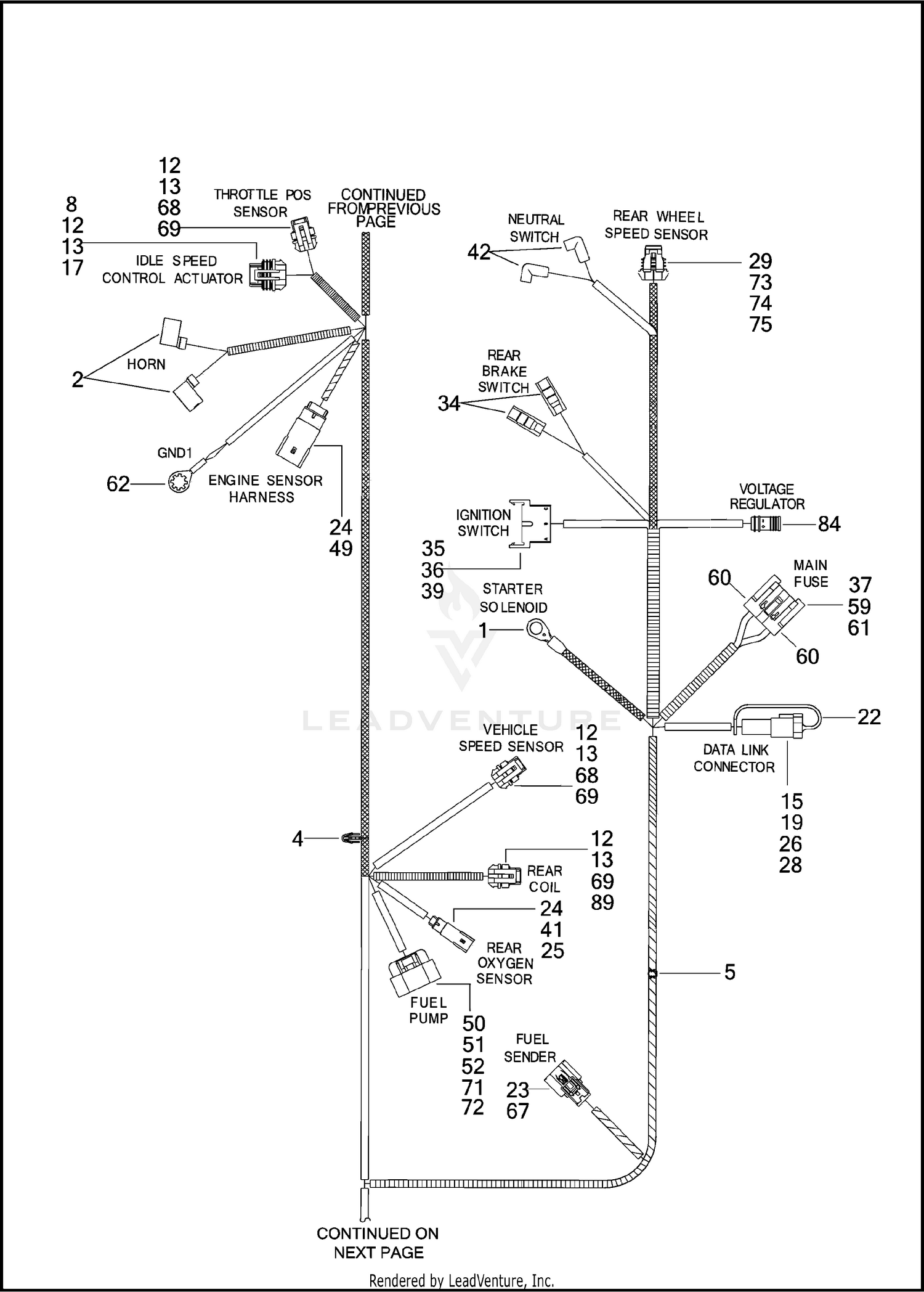 WIRING HARNESS, MAIN - ABS (2 OF 3)
