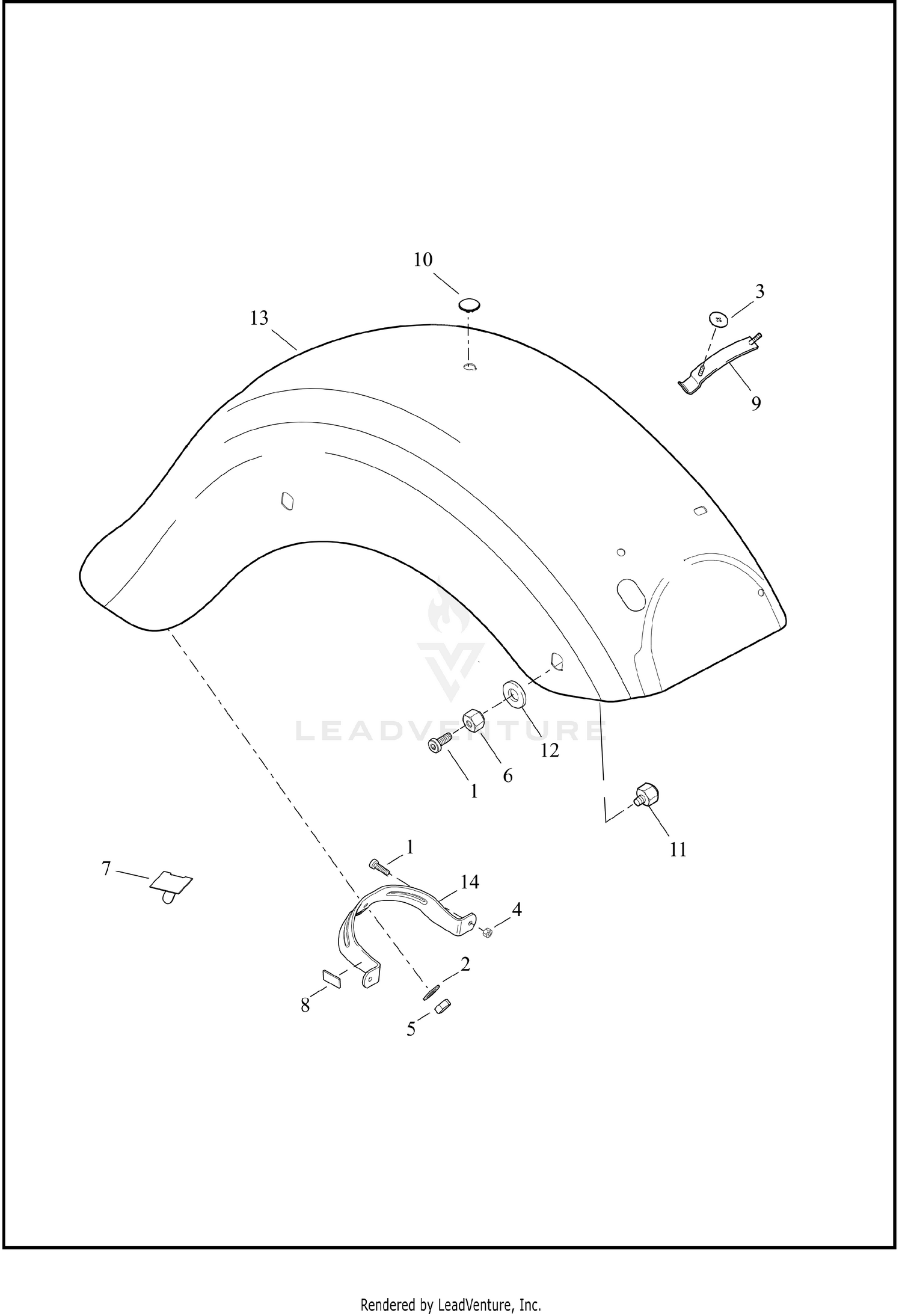 FENDER, REAR