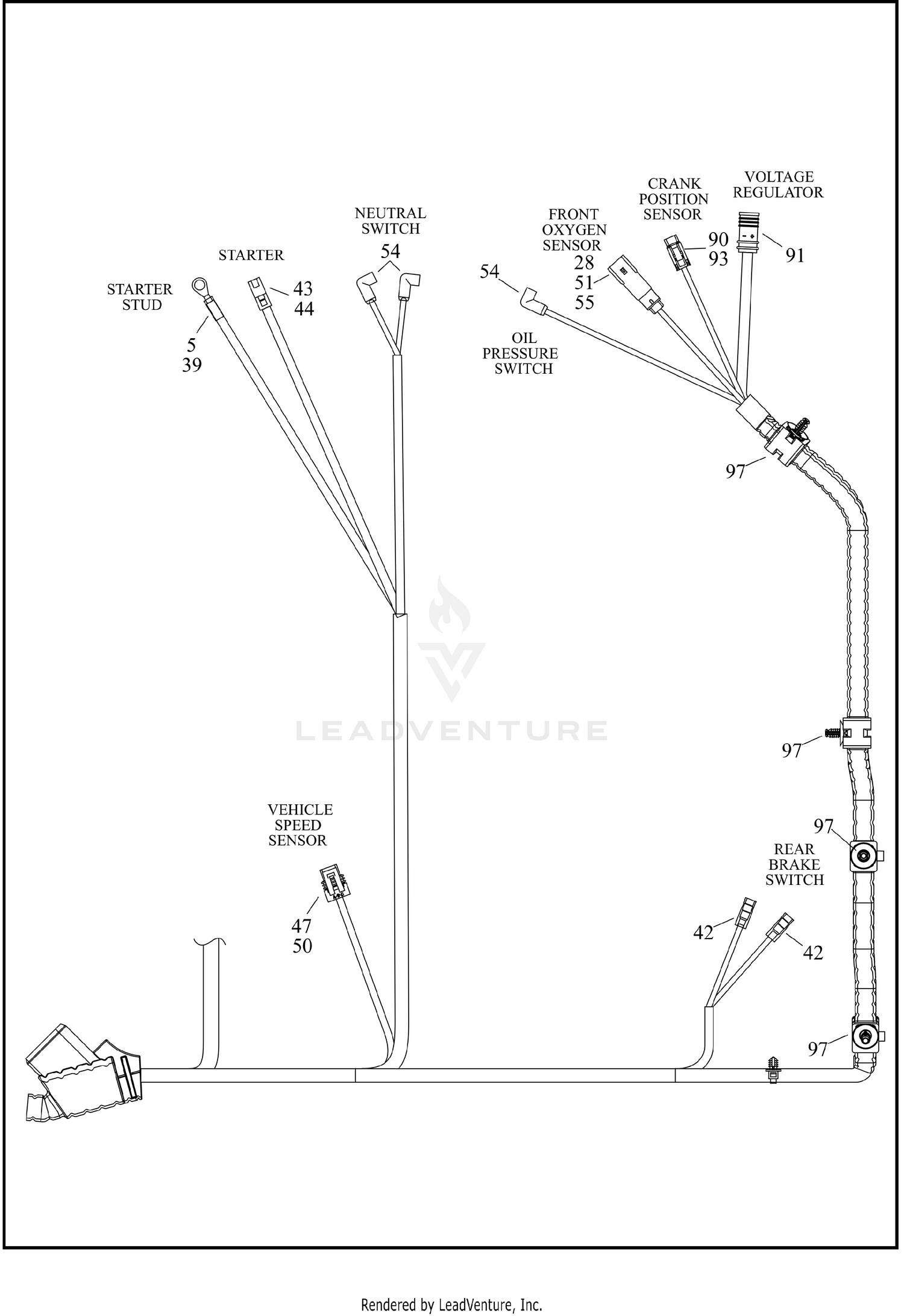 WIRING HARNESS, MAIN, NON-ABS (3 OF 5)