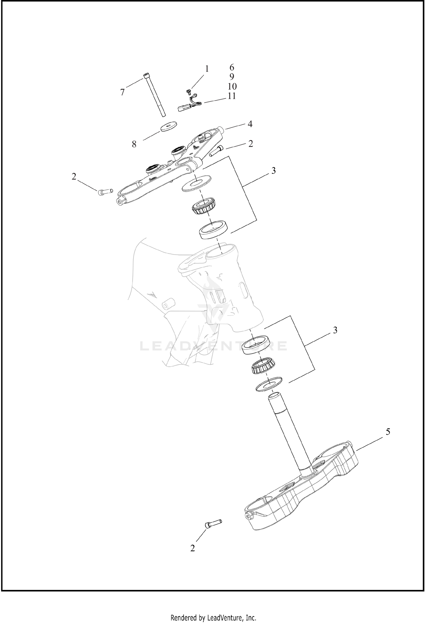 FORK BRACKETS, FRONT