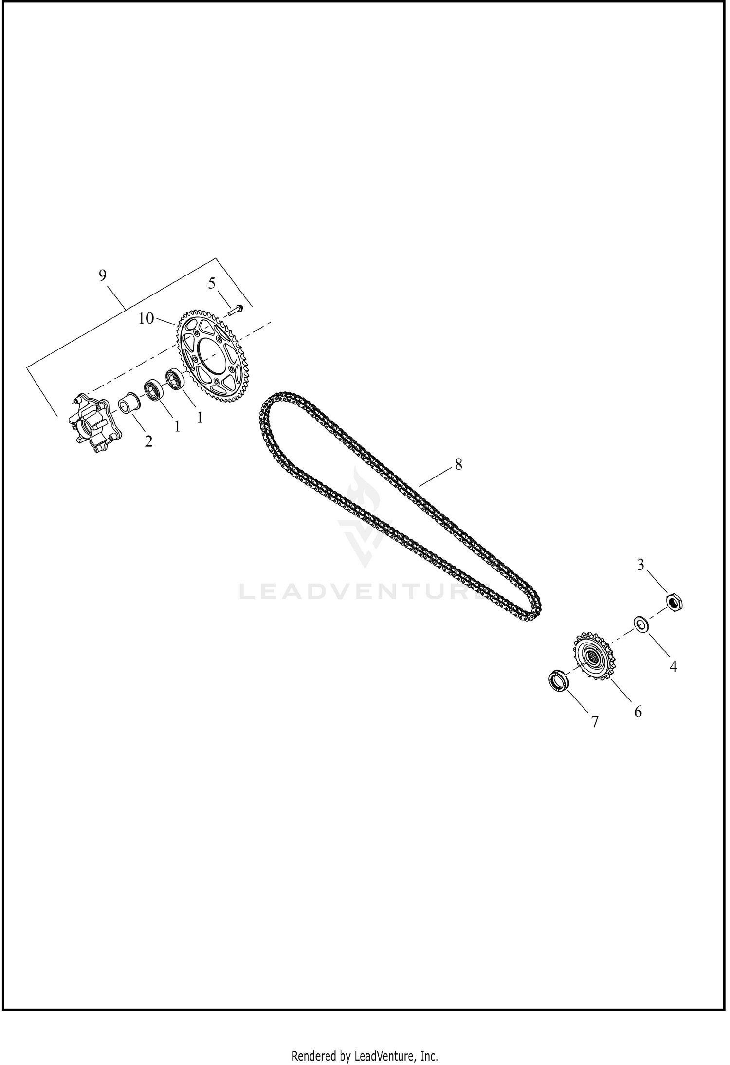 CHAIN AND SPROCKET