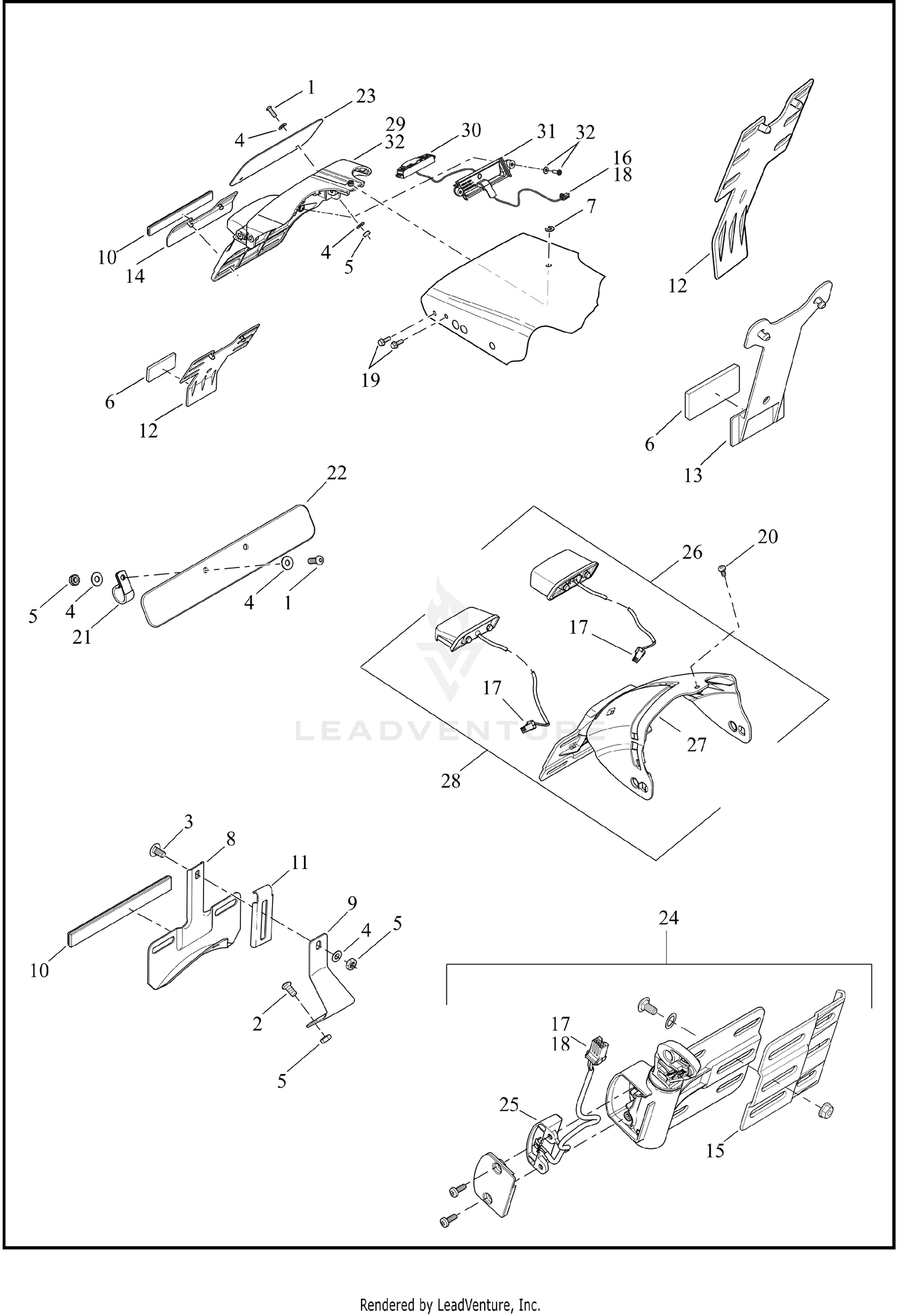 LICENSE PLATE BRACKETS - FXDB, FXDBP, FXDBB, FXDF, FXDC & FXDL