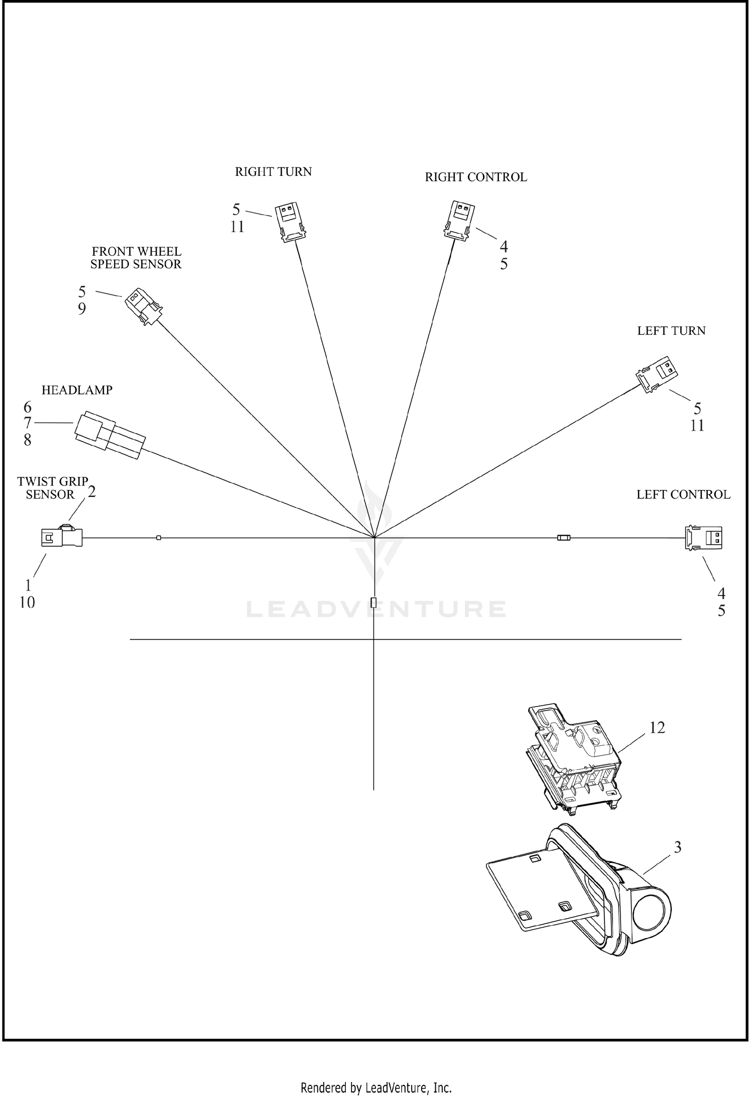 WIRING HARNESS, FRAME BACKBONE FLFB, FLHC, FXBB, FXBR, FXLRS, FLSTFI (2 OF 2)