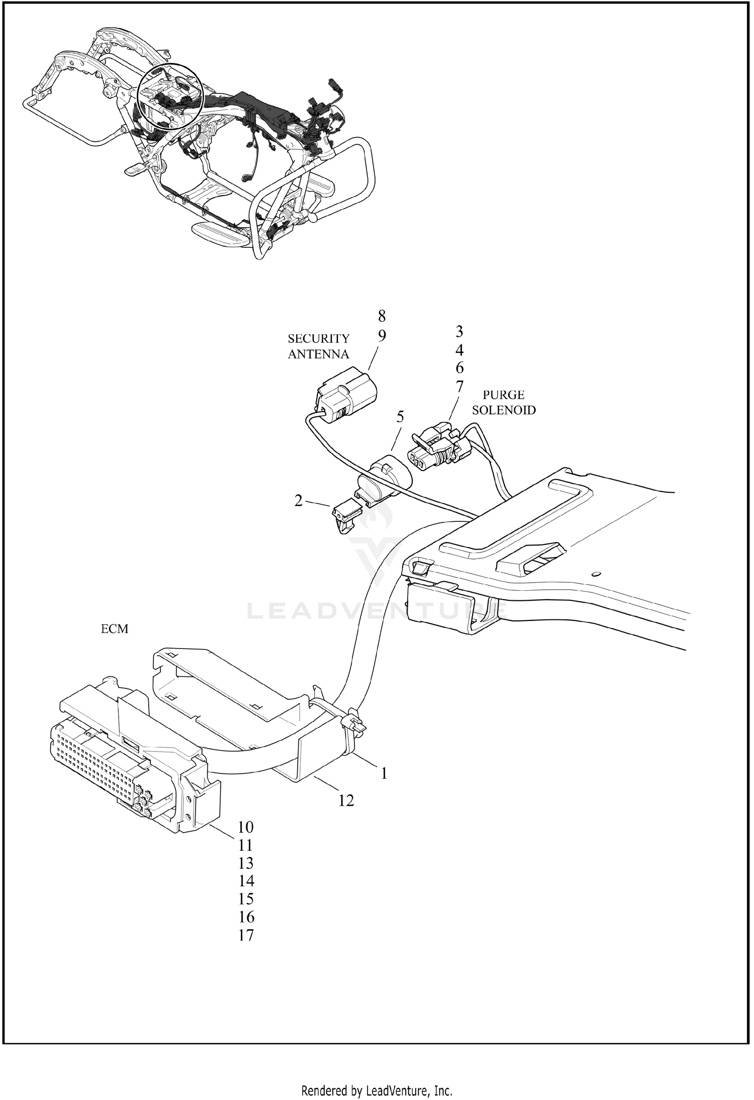 WIRING HARNESS, MAIN, ABS - FLTRXP (3 OF 9)