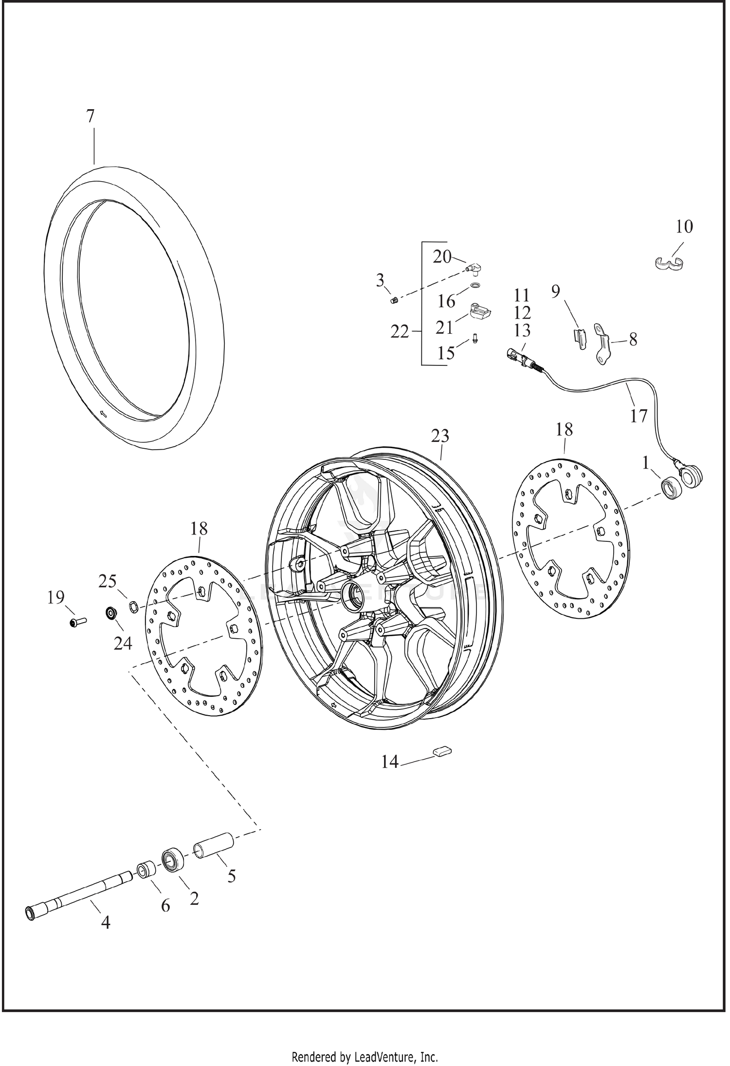 WHEELS, FRONT, FLTRT