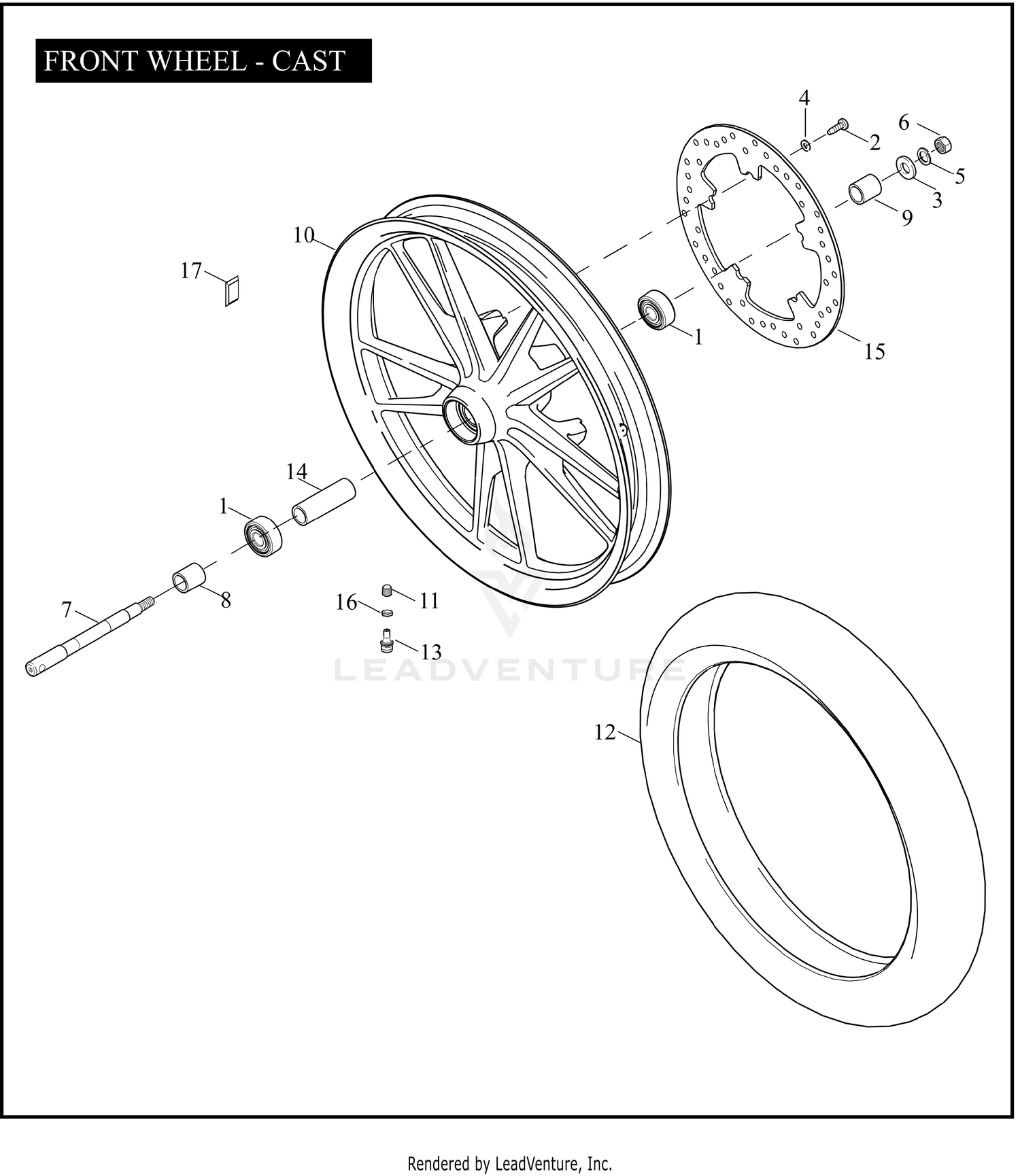 FRONT WHEEL - CAST