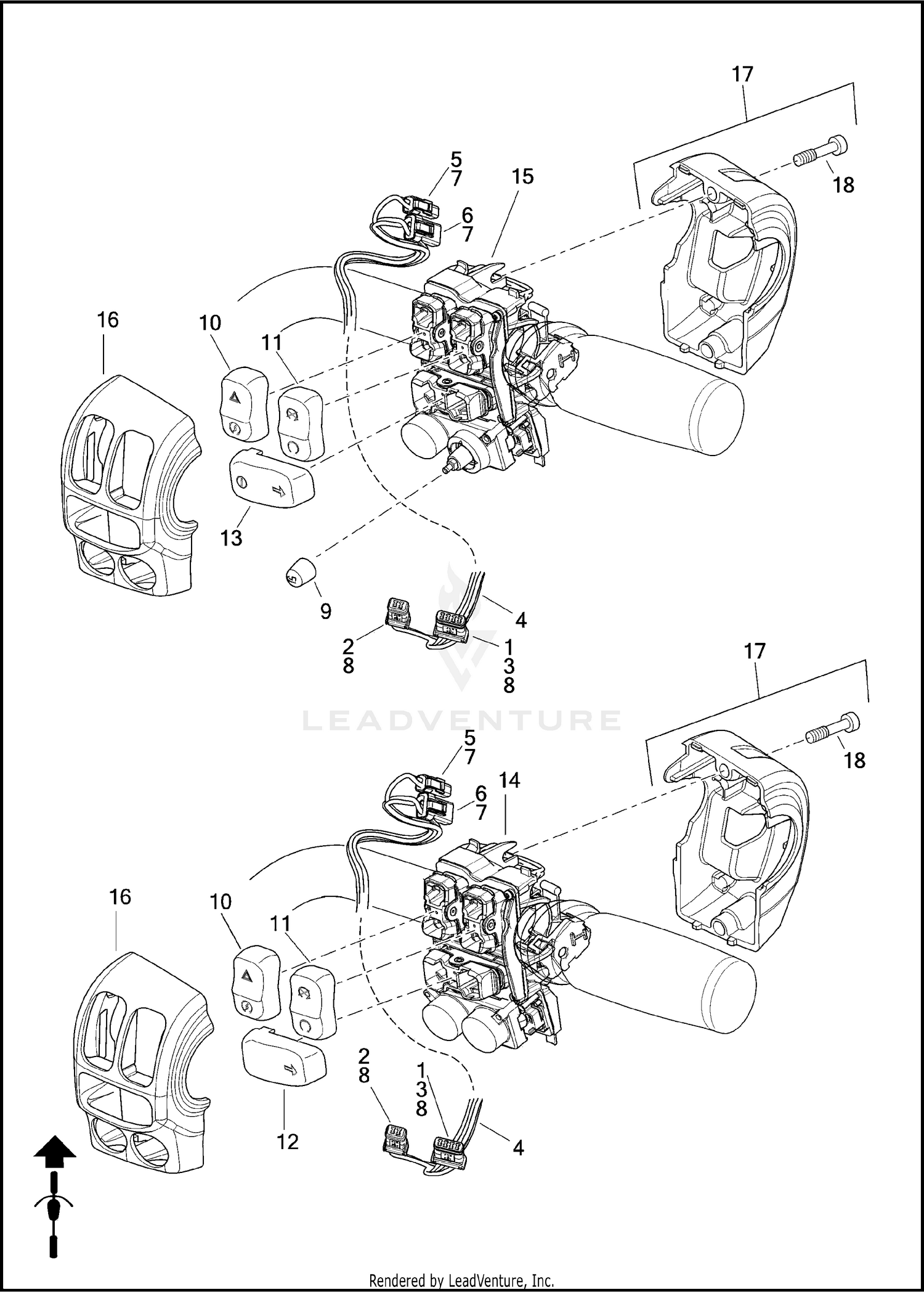 SWITCHES, HANDLEBAR, RIGHT