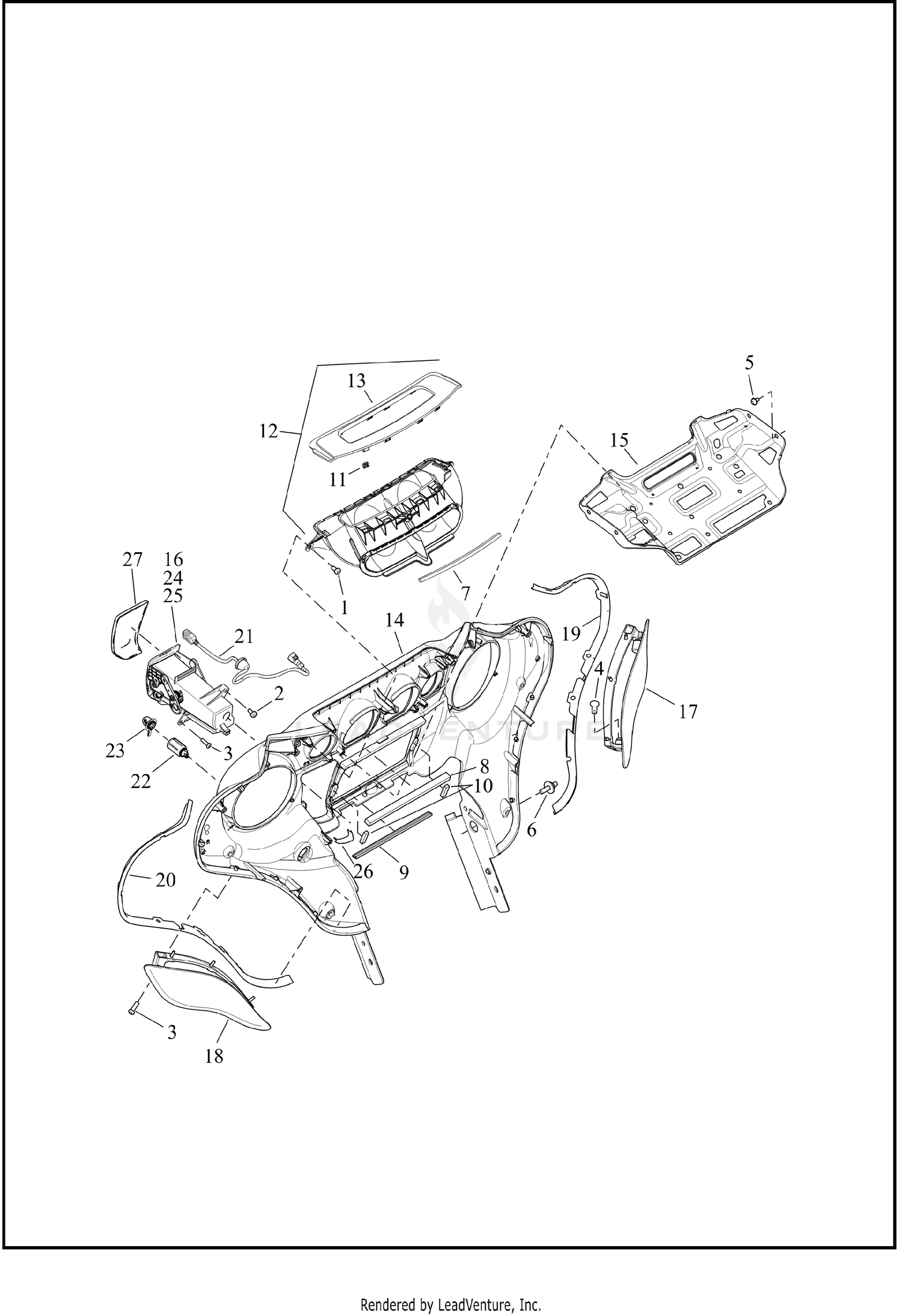 FAIRING, INNER - FLHTCUTG