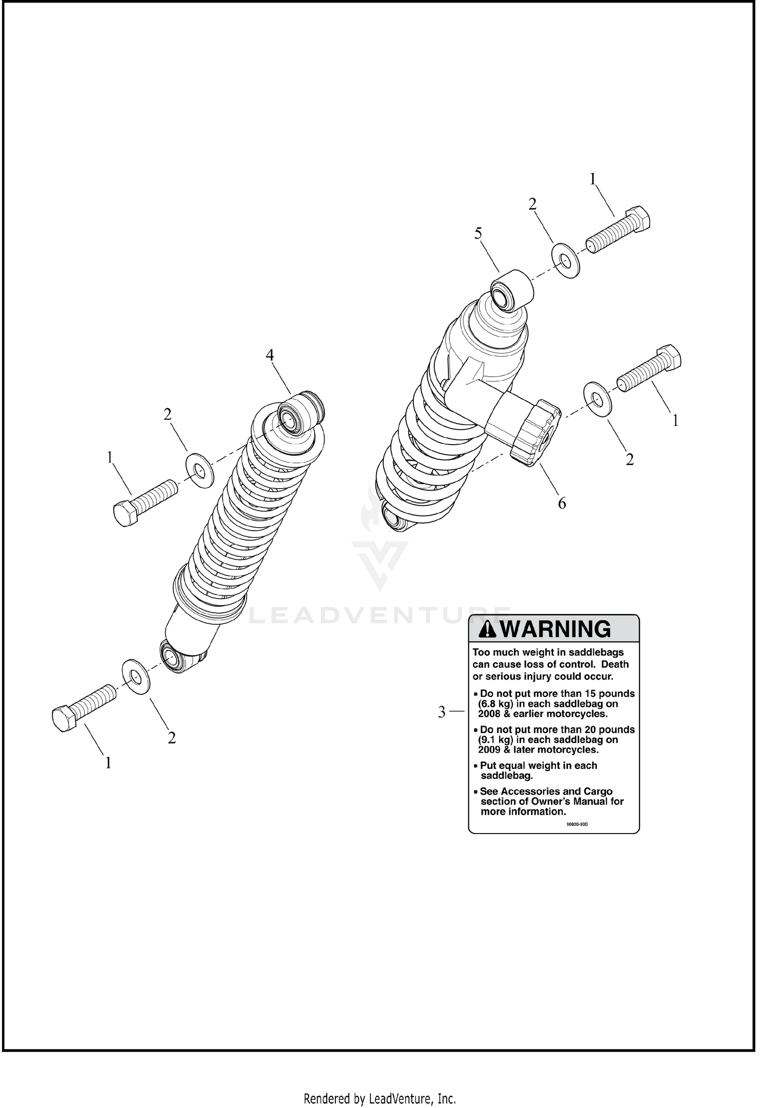 SHOCK ABSORBERS, REAR