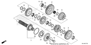 Transmission             (countershaft) Schematic