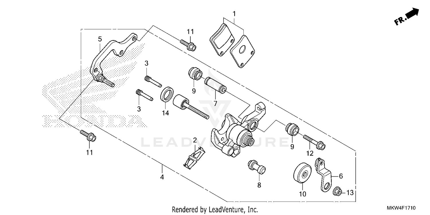 PARKING BRAKE CALIPER