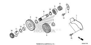 Kick Starter Spindle Schematic