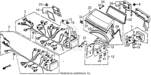 1200i/a Fairing Wire Harness 84-85 Schematic