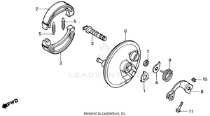 Front Brake Panel Schematic
