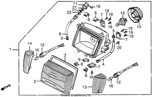 1200i/alheadlight 84-85 Schematic