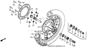 Rear Wheel 82-83 Schematic