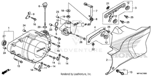 Left Crankcase Cover Schematic