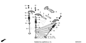 Camshaft@valve (rr.) Schematic