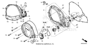 Right Crankcase Cover    @water Pump Schematic