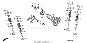 Camshaft + Valve Schematic
