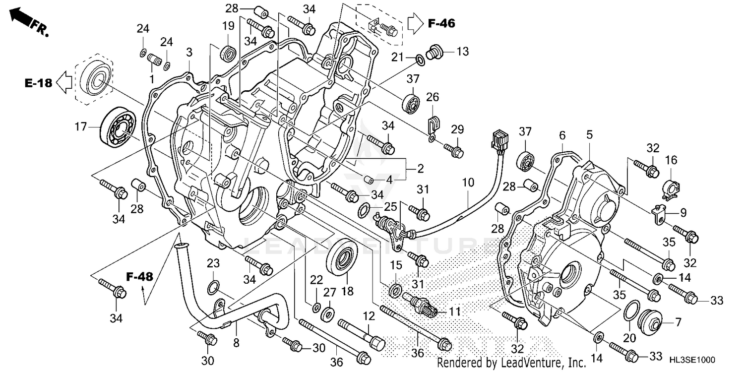REAR CRANKCASE COVER
