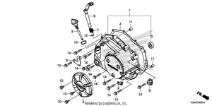 Right Crankcase Cover Schematic