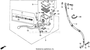 Front Brake Master Cylinder Schematic