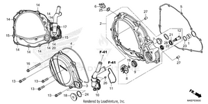Right Crankcase Cover    @water Pump Schematic