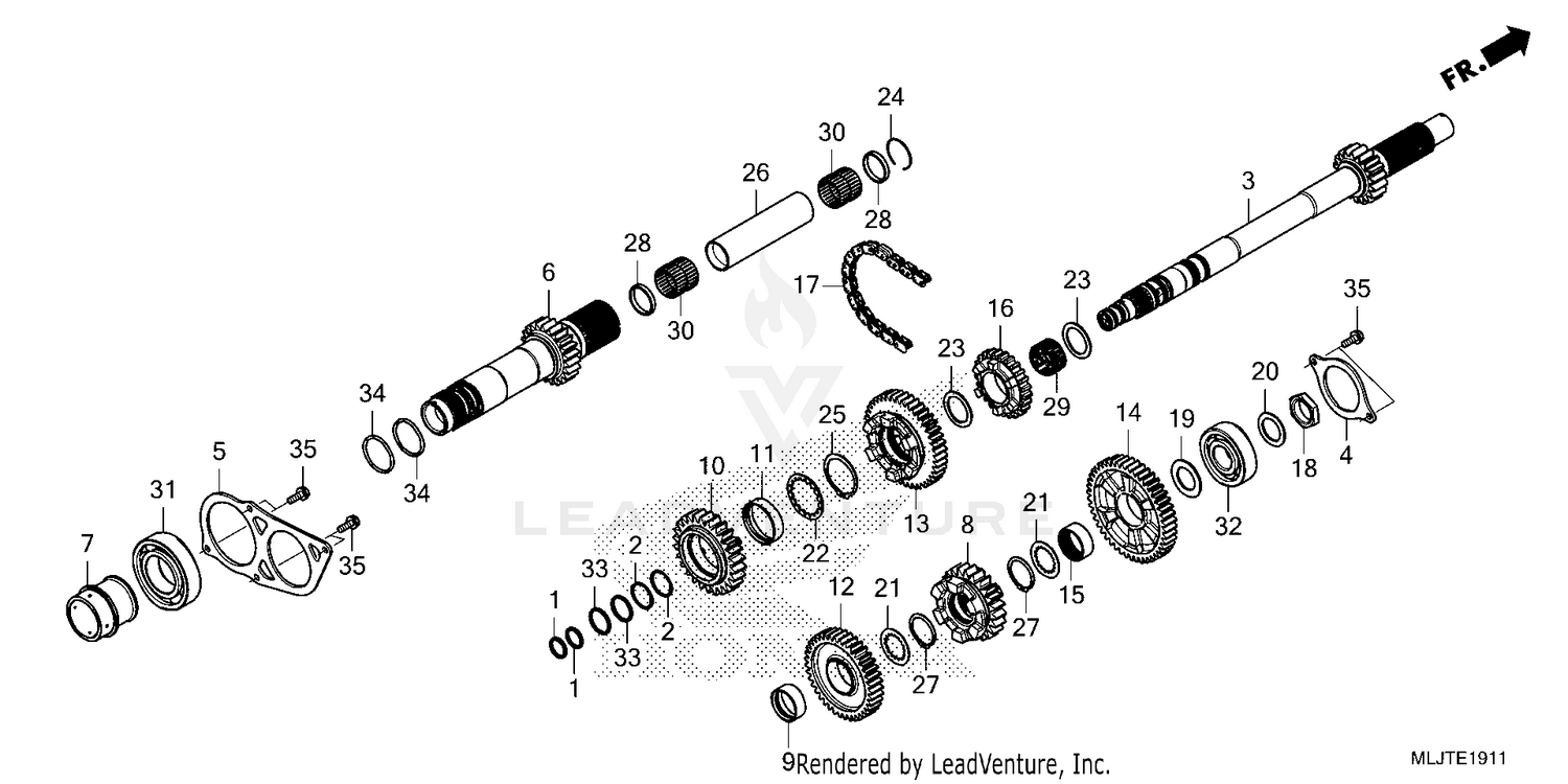 TRANSMISSION (MAINSHAFT) (DCT)