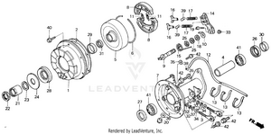 Rear Brake Drum Schematic