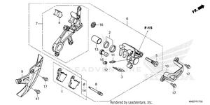 Rear Brake Caliper Schematic