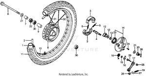 Front Wheel 79 Schematic