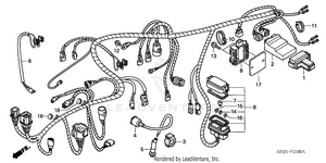 Wire Harness (trx500fa'01-'04/fga'04) Schematic