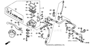 Front Brake Master Cylinder Schematic