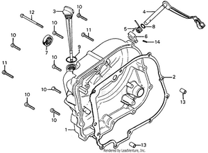 Right Crankcase Cover Schematic